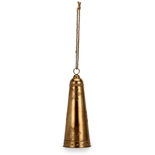 Kirklands Gold Bell with Snowflakes, 21.5-inch Kirklands Gold Bell with Snowflakes, 21.5-inch - Image 1
