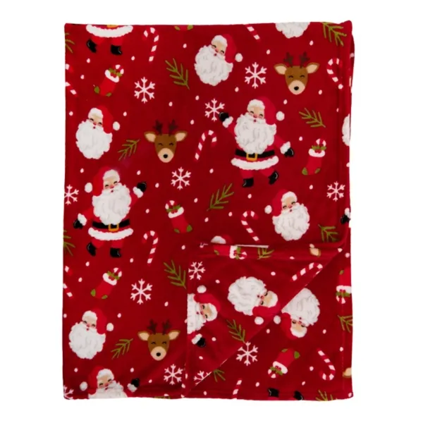 Kirklands Santa Plush Throw Kirklands Santa Plush Throw - Image 1