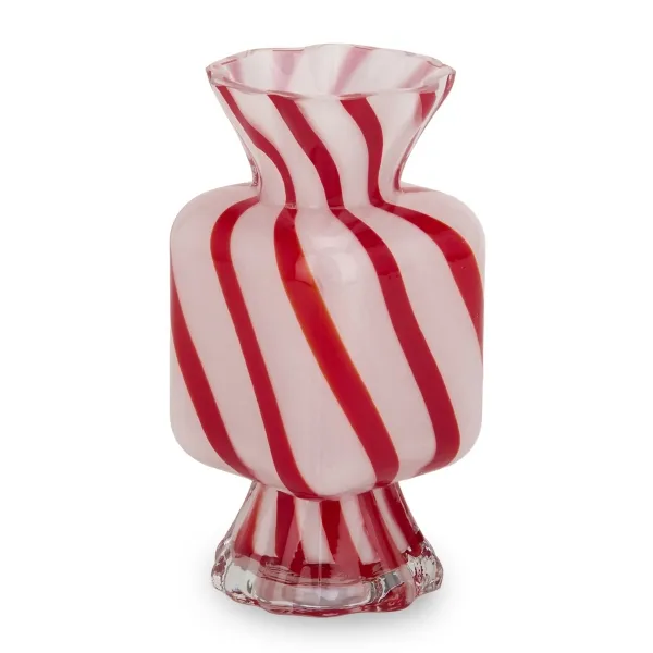 Kirklands Small Tabletop Peppermint Swirl Vase Kirklands Small Tabletop Peppermint Swirl Vase - Image 1