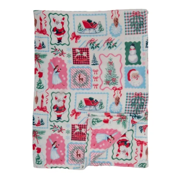 Kirklands Stamps Printed Throw Kirklands Stamps Printed Throw - Image 1