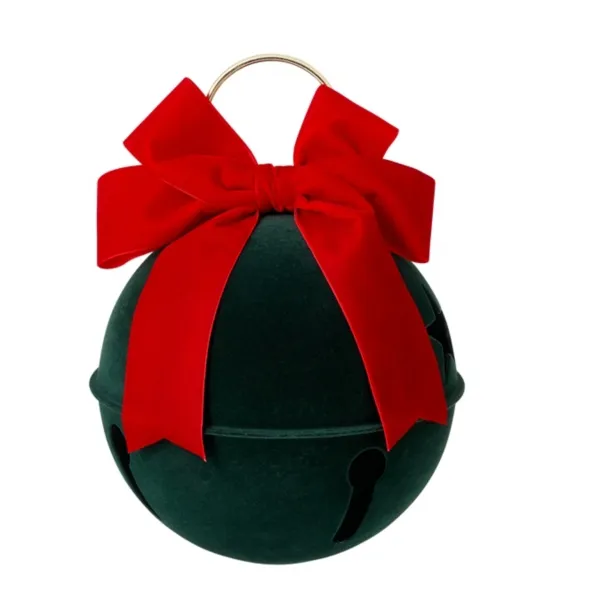 Kirklands Tabletop Bell with Black Velvet Bow Kirklands Tabletop Bell with Black Velvet Bow - Image 1