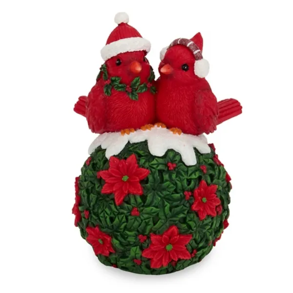 Kirklands Tabletop Cardnials On Holly Ornament Kirklands Tabletop Cardnials On Holly Ornament - Image 1