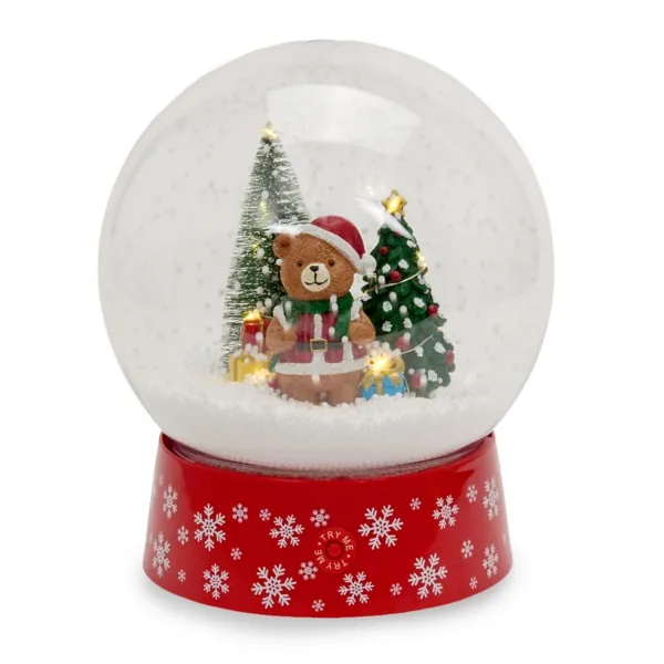 Kirklands Tabletop LED Snowglobe with Bear Kirklands Tabletop LED Snowglobe with Bear - Image 1
