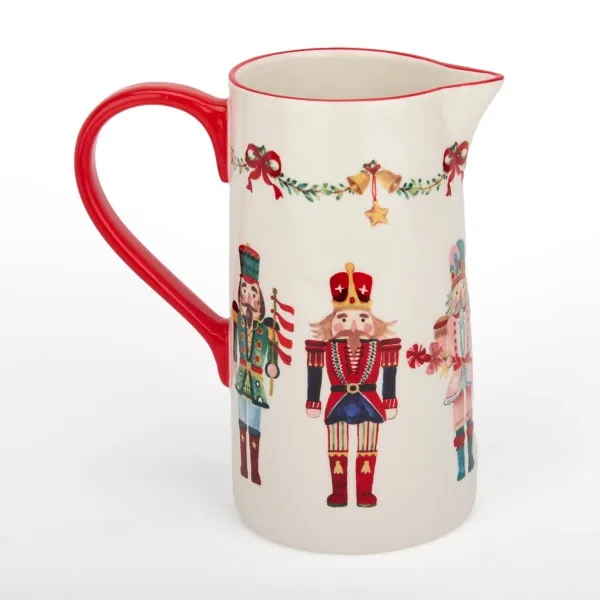 Kirklands Holly Nutcracker Christmas Pitcher Kirklands Holly Nutcracker Christmas Pitcher - Image 1
