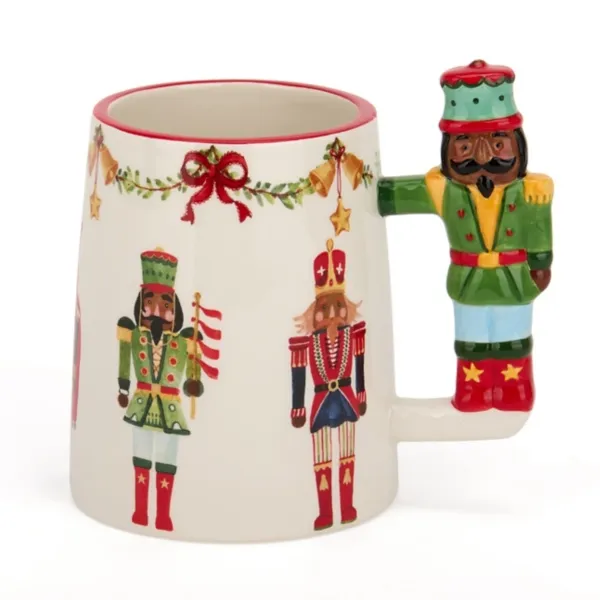 Kirklands Jolly Nutcracker Handle Mug Kirklands Jolly Nutcracker Handle Mug - Image 1
