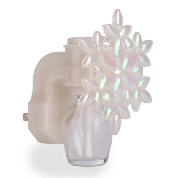 Kirklands Iridescent Snowflake Plug-in Fragrance Warmer Kirklands Iridescent Snowflake Plug-in Fragrance Warmer - Image 1