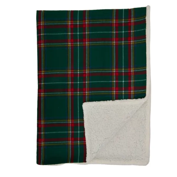 Kirklands Green Plaid Jacquard Throw Kirklands Green Plaid Jacquard Throw - Image 1