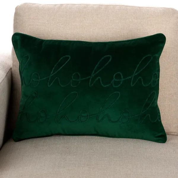 Kirklands Hohoho Threaded Pillow Kirklands Hohoho Threaded Pillow - Image 1
