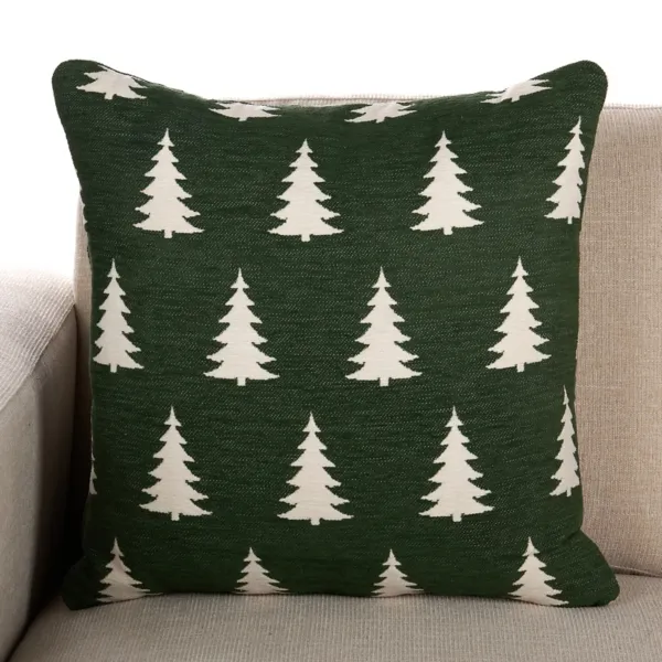 Kirklands Jacquard Tree Pillow Kirklands Jacquard Tree Pillow - Image 1