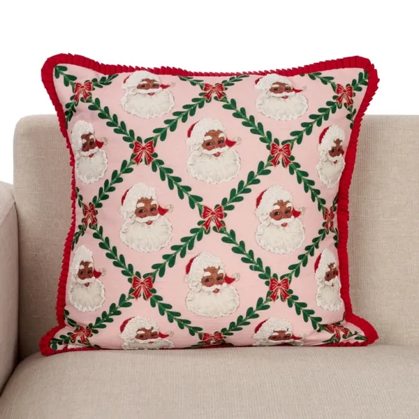 Kirklands Jolly Santa Pillow Kirklands Jolly Santa Pillow - Image 1