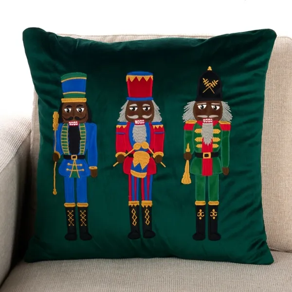 Kirklands Nutcracker Trio Pillow Kirklands Nutcracker Trio Pillow - Image 1