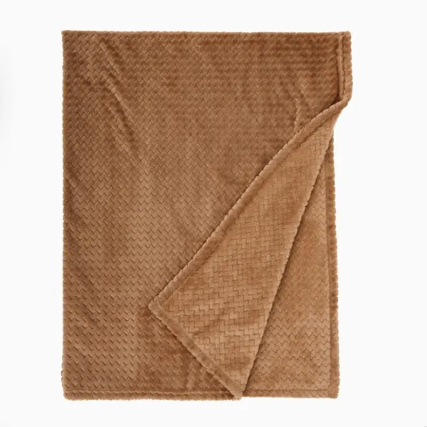 Kirklands Brown Dreamy Plush Throw Kirklands Brown Dreamy Plush Throw - Image 1