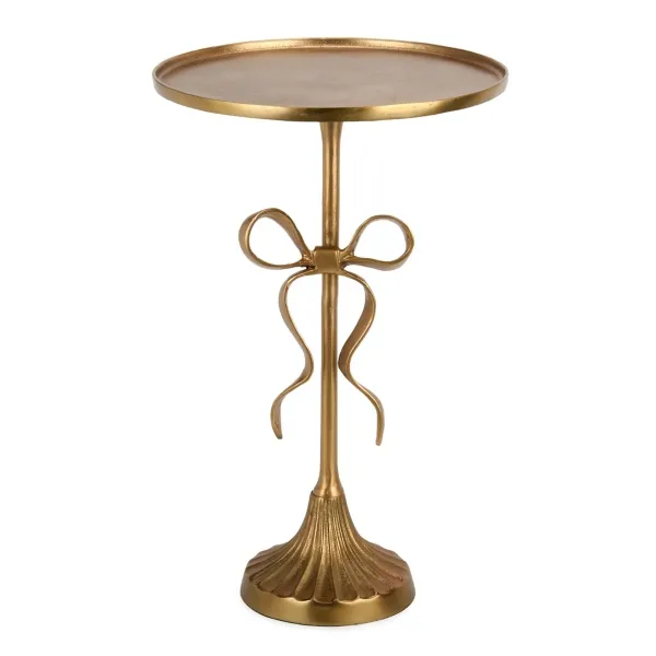 Kirklands Lakeisha Gold Metal Bow Cocktail Table Kirklands Lakeisha Gold Metal Bow Cocktail Table - Image 1