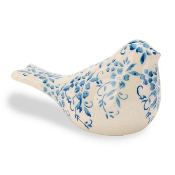 Kirklands Large Blue Floral Ceramic Bird Kirklands Large Blue Floral Ceramic Bird - Image 1