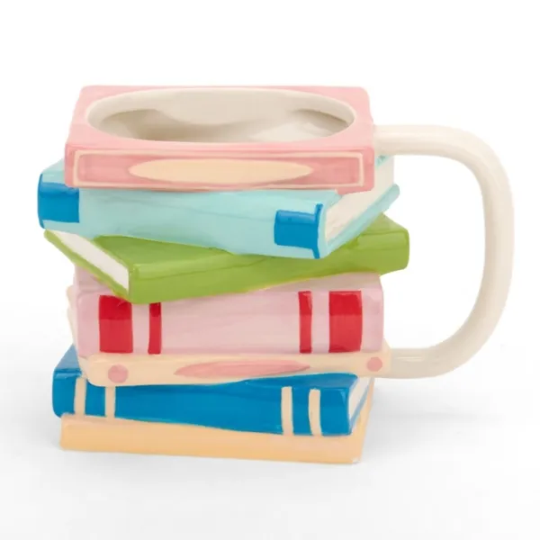 Kirklands Multicolor Book Stack Mug Kirklands Multicolor Book Stack Mug - Image 1
