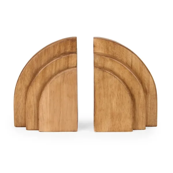 Kirklands Pinewood Arch Bookend Kirklands Pinewood Arch Bookend - Image 1