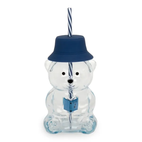 Kirklands Reading Bear Shaped Glass Tumbler Kirklands Reading Bear Shaped Glass Tumbler - Image 1