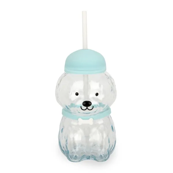 Kirklands Teddy Doodle Shaped Glass Tumbler Kirklands Teddy Doodle Shaped Glass Tumbler - Image 1