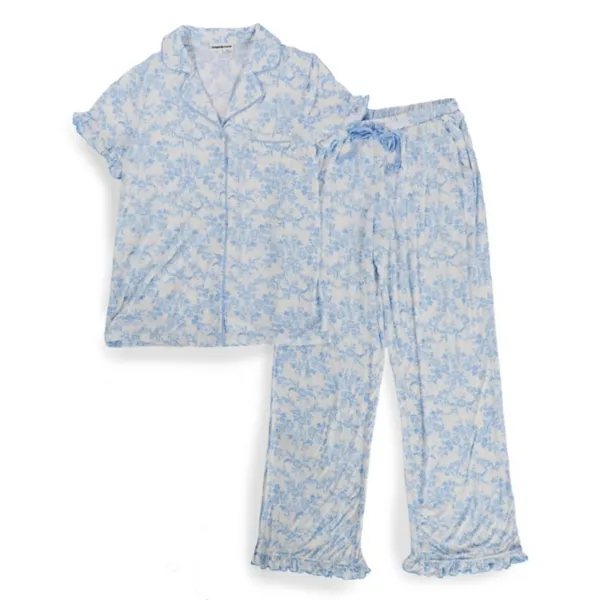 Kirklands Toile Short Sleeve Pajamas Small Kirklands Toile Short Sleeve Pajamas Small - Image 1