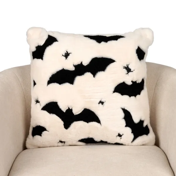 Kirklands Faux Fur Bat and Spider Pillow Kirklands Faux Fur Bat and Spider Pillow - Image 1