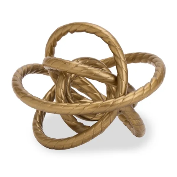 Kirklands Charlotte Gold Metal Knot Sculpture, 5.9 in. Kirklands Charlotte Gold Metal Knot Sculpture, 5.9 in. - Image 1